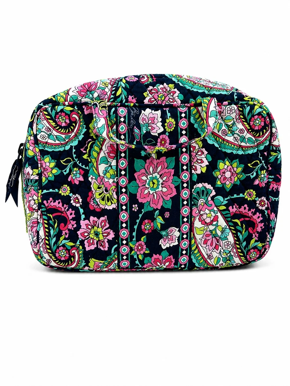 Vera Bradley Grand Cosmetic Bag Floral Quilted Travel Case